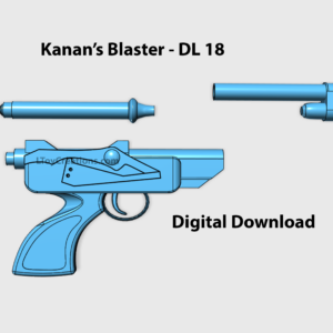 Kanan's Blaster (Digital Model/File/STL) - Star Wars Rebels, DL-18