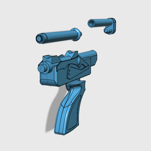 Kanan's Blaster (Digital Model/File/STL) - Star Wars Rebels, DL-18 - Image 3